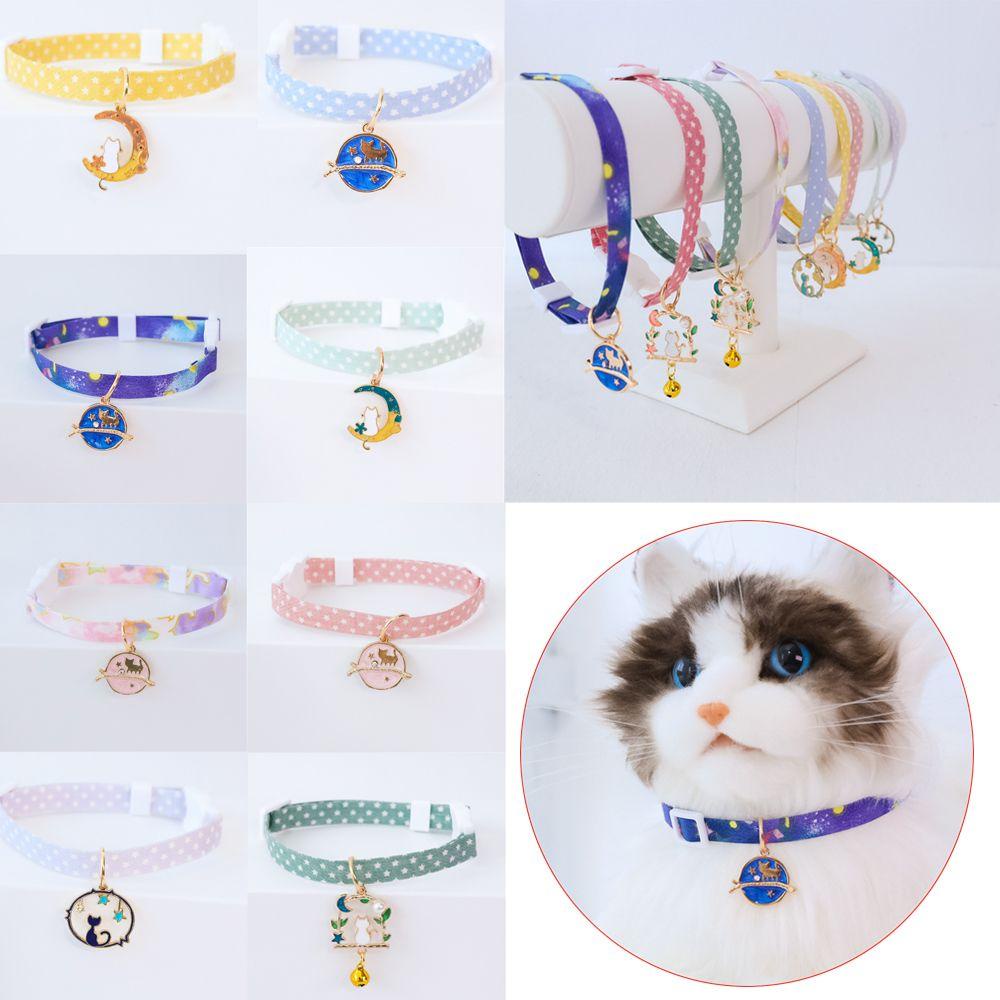 FOREVER Adjustable Dog Collar Buckle Cat Pendant Cat Collars Cute Pet Supplies Puppy Breakaway Cat Accessories Kitten Necklace