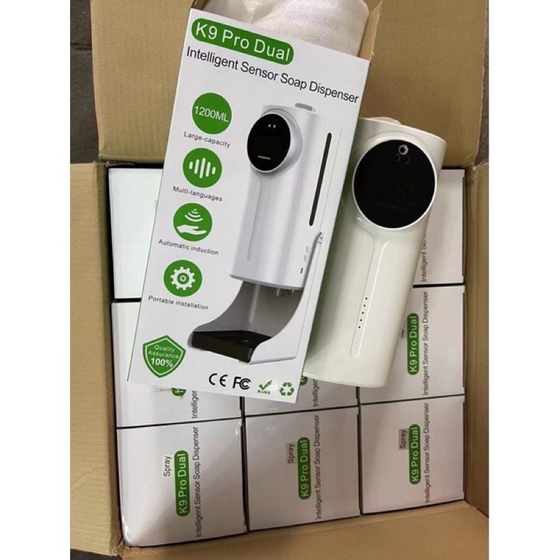 [พร้อมส่ง]K9 Pro Dual วัดหัววัดมือก็ได้ ภาษาไทย แบบเจลและสเปรย์เครื่องวัดอุณหภูมิแบบอินฟราเรด