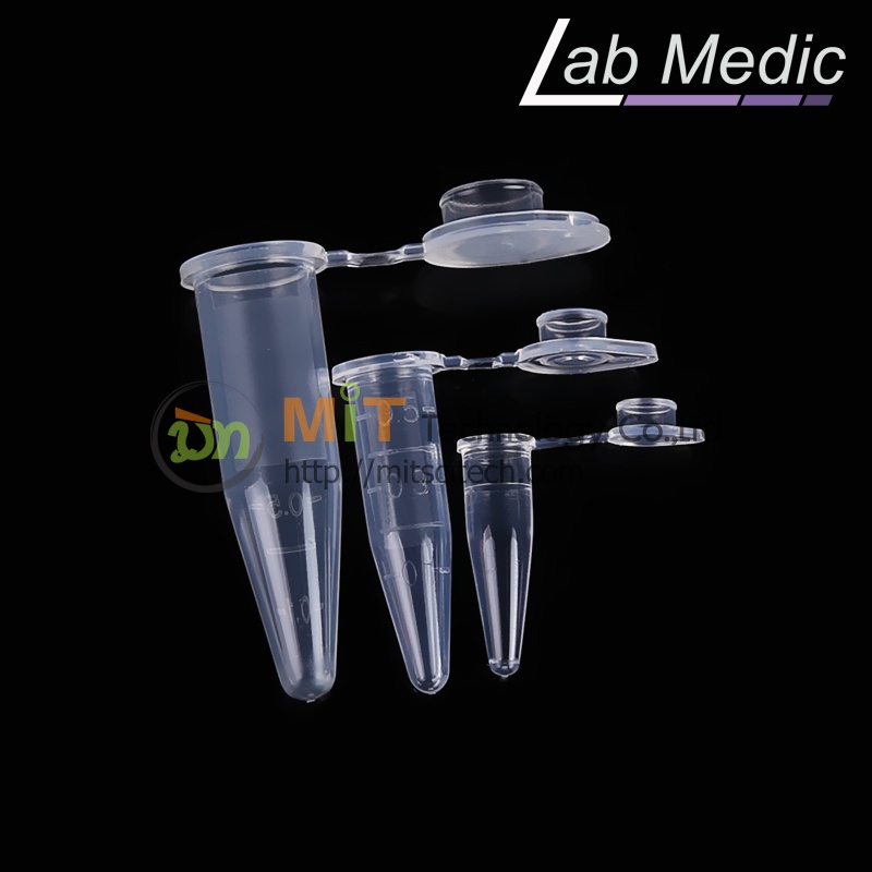 MCTB Micro Centrifuge tube PP Pre-Sterile 0.5ML 1.5ML 2ML  500PC/PK  / Single PCR Tube 0.2ML 1000PC/PK  (Lab Medic)