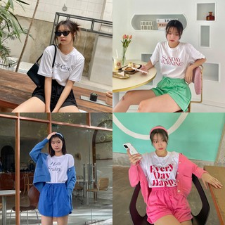 Kimmame - เสื้อ รุ่น Typo Tee 4 ลาย