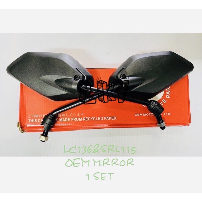 YAMAHA LC135-V2 V3 V4 V5 V6 V7/SRL115 V1 /SRL115FI/ SIDE MIRRORRS OEM PARTS MIRROR [ 10MM ]A1132