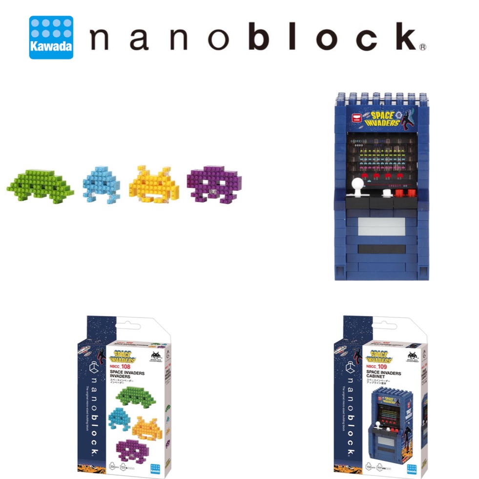 ของแท้จากญี่ปุ่น🧡 Kawada Nanoblock Space Invaders นาโนบล็อคสเปซอินเวเดอส์