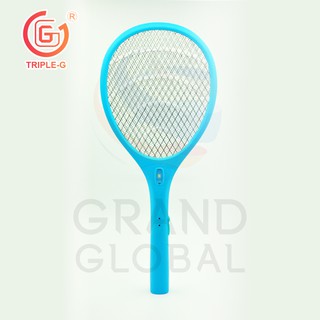 Triple-G ไม้ตียุงและแมลง 9 นิ้ว ไฟฉายถอดได้ หลอด SMD คละสี