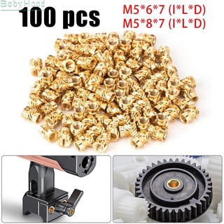 【Big Discounts】100PCS Threaded Insert Self-clinching Nut Brass Internal Thread Knurled M5#BBHOOD