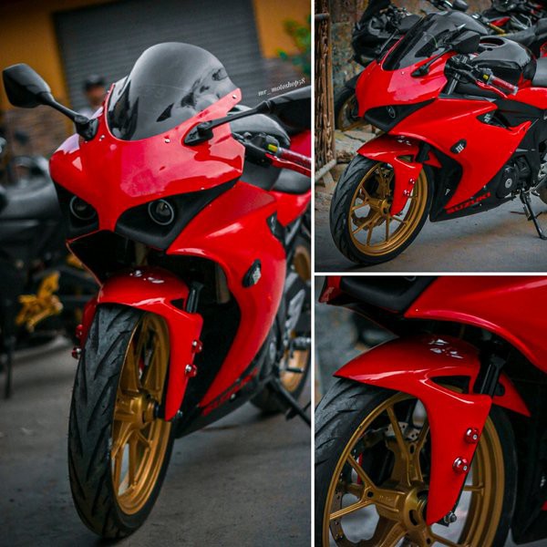 Fender GSX 150 Fender R25 Fender r15 รุ่น R1 r15 v3 Ninja Fender r15 v3 visor r15 winglet r15