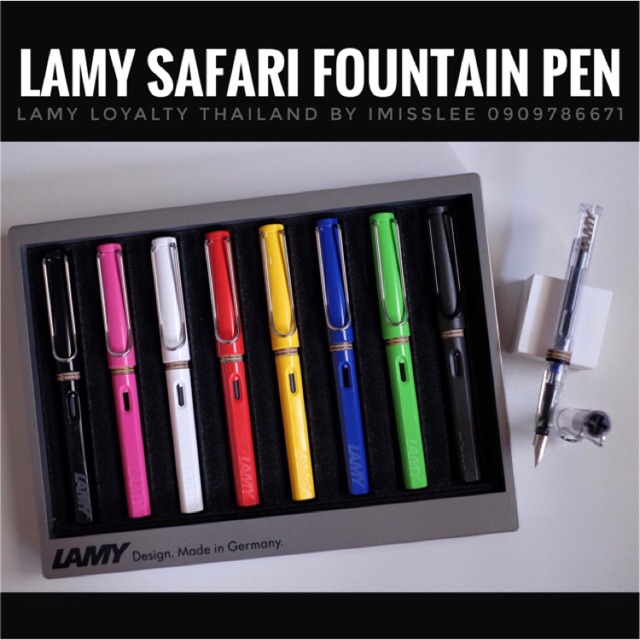 **พร้อมส่งค่ะ** Lamy Safari & Vista ปากกา ลามี่ สีใส ดำด้าน ขาว แดง เขียว เหลือง ชมพู นำ้เงิน