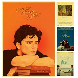 โปสเตอร์ แบบติดผนัง รูปภาพยนตร์ Call me by your name Olive Elio สไตล์วินเทจ สําหรับตกแต่งบ้าน