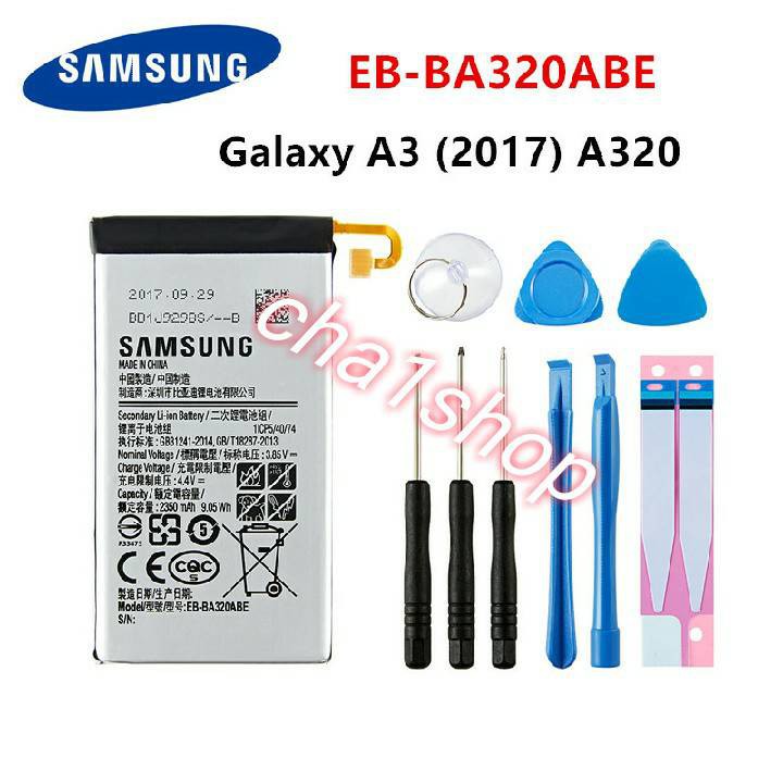 SAMSUNG OriginalEB-BA320ABEแบตเตอรี่ 2350mAhสำหรับSamsung Galaxy A3 (2017) a320 SM-A320F A320Y A320F