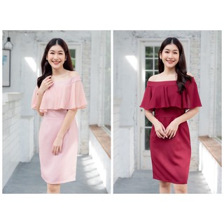 ชุดเดรส AD 407 Young Girl Off Shoulder Dress By Adora.Brandofficial