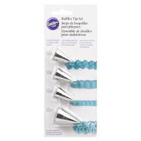 Wilton 4-Pc. Ruffles Tip Set [ของแท้จากอเมริกา]