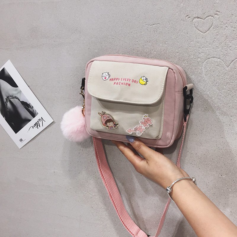ใส่โค้ดลด SPC115BAG ลด 15.-ขั้นต่ำ 150.- กระเป๋าสะพายข้าง ทรูโทนน่ารัก ใบเล็กระเป๋าผู้หญิง  ผู้ชาย สามารถใช้ได้  CC-225
