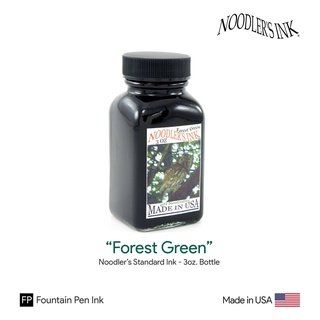 Noodlers "Forest Green" Ink 3oz.Bottle - หมึกเติมปากกา สีเขียว ขนาด 3 ออนซ์