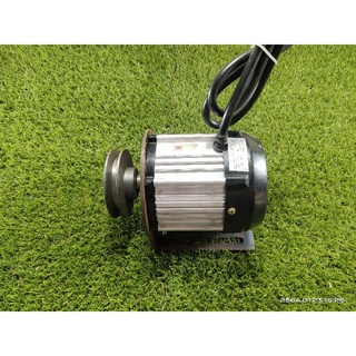 มอเตอร์บัสเลส 48v1500w 32a 3000/rpm ทำหัวลิ่ม+มูเล่+ฐานยึดมอเตอร์