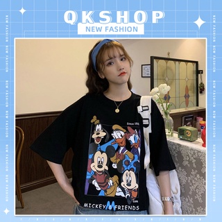 QKshop เสื้อยืดลายน่ารัก 💕 เข้าหนูหูสีดำ 🖤 คุณภาพดีเลิศ ✨ คุ้มค่ากับราคาสุดๆ เลือกตัวชอบเลย 🎉