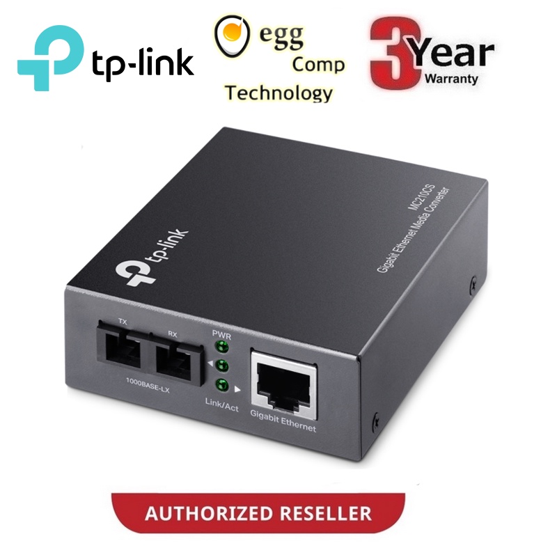 TP-LINK MC210CS GIGABIT SINGLE MODE MEDIA CONVERTER