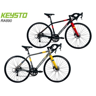 *ผ่อนได้ คอยน์คืน* KEYSTO RA890 เสือหมอบดิสเบรก เฟรมอลูมิเนียมซ่อนสายลบรอยเชื่อม 18 สปีด