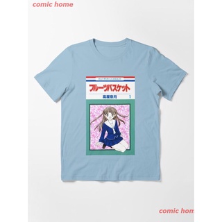 New Fruits Basket Essential T-Shirt เสื้อยืดพิมพ์ลาย เสื้อยืดลายการ์ตูน คอกลมความนิยม เสื้อยืดคู่รัก Unisex