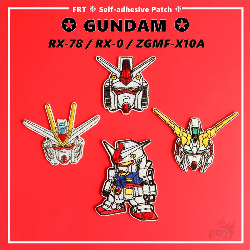 Gundam: Rx-78 / Rx-0 / Zgmf-X10A แผ่นแพทช์ลายการ์ตูนหุ่นยนต์ 1 ชิ้นสําหรับตกแต่งกระเป๋า