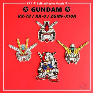 Gundam: Rx-78 / Rx-0 / Zgmf-X10A แผ่นแพทช์ลายการ์ตูนหุ่นยนต์ 1 ชิ้นสําหรับตกแต่งกระเป๋า