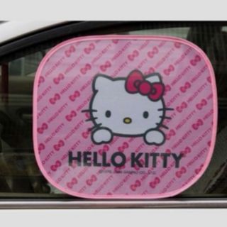 ม่านบังแดด Hello Kitty ในรถ (กันแดดด้านข้าง)​  1 ชุด มี 2 ชิ้น ราคาชุดละ 120 บาท