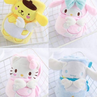 ผ้าห่มม้วนลายการ์ตูนมีหลายลายนะจ้า ราคาผืนละ 230 บาท