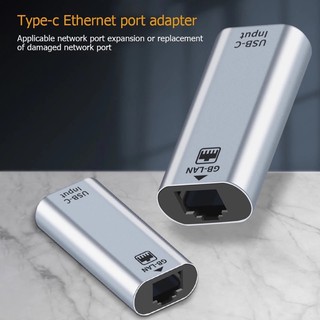 อะแดปเตอร์ USB Ethernet การ์ดเครือข่าย USB Type C ชาย RJ45 Lan หญิง10/100/1000 Gigabit LAN เครือข่ายการ์ดสำหรับ MacBook