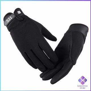 MahaThai  ถุงมือมอเตอร์ไซค์ รุ่น 5.11 ไบค์เกอร์  Non-slip gloves