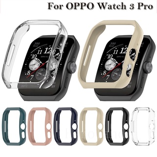 เคสกันรอยหน้าจอ PC แบบกลวง สําหรับ OPPO Watch 3 Pro เคสสมาร์ทวอทช์ กรอบแข็ง กันกระแทก + ฟิล์มไฮดรอลิก