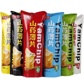 [ขนม] （pack2）มันเทศ ทอดกรอบ  shanyao yam chip 山药脆片 薯片 yam Chip  90g*2