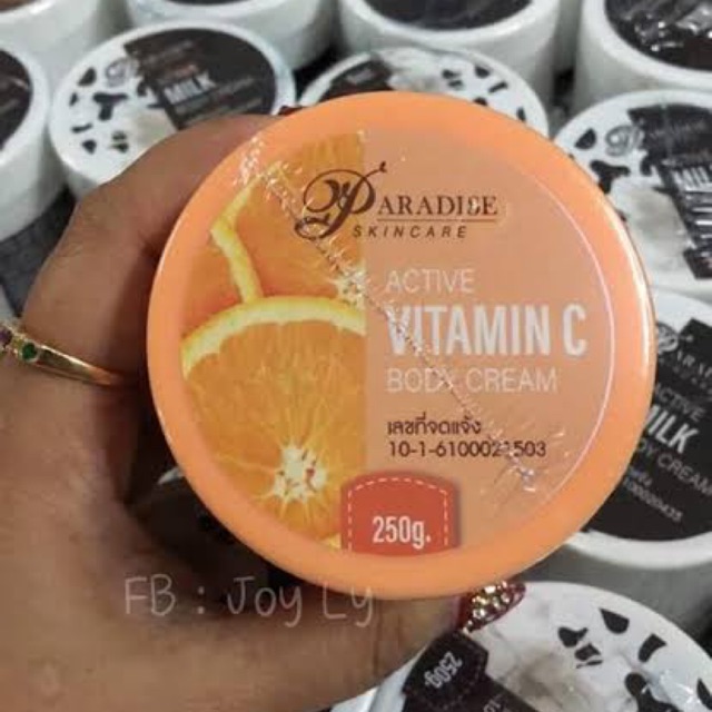active vitamin c body cream