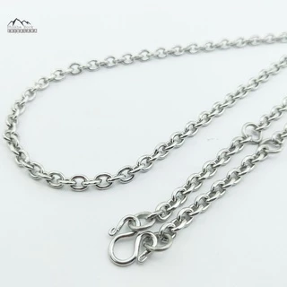 C61 ลายคดกริช 5-6 มิล ยาว 24-30 นิ้ว ห้อยพระ 1-3-5-7-9 สร้อยคอ สร้อยสแตนเลสแท้ สร้อยพระ necklace