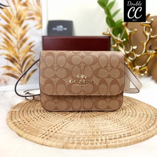 (แท้ 💯%‼ Factory) COACH MINI BRYNN CROSSBODY IN SIGNATURE CANVAS (COACH C5592)