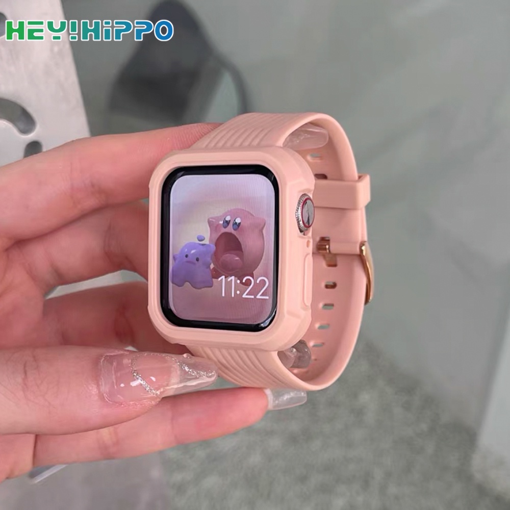 สายนาฬิกาข้อมือเจลลี่ใส สําหรับสมาร์ทวอทช์ iwatch 45 44 42 41 40 38 มม. 7 6 5 4 3 SE