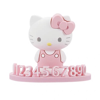 Life-365 ป้ายหมายเลขโทรศัพท์ซิลิโคน ลายการ์ตูน Hello Kitty น่ารัก สําหรับตกแต่งภายในรถยนต์