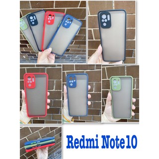 caseหลังขุ่นขอบสีกันกล่องรุ่นRedmi Note10