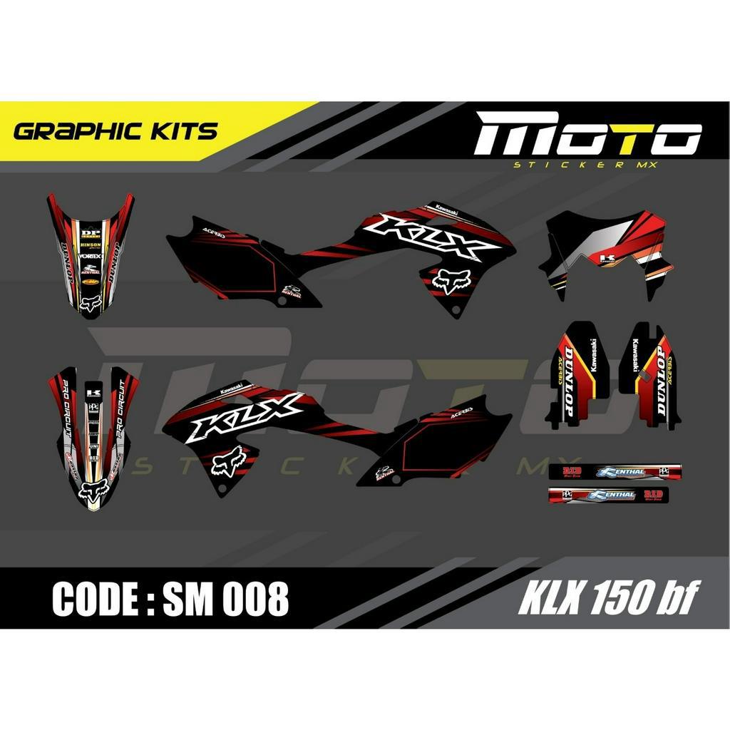 สติ๊กเกอร์ KLX150 bf KAWASAKIทั้งคัน Graphic kit สติ๊กเกอร์เคลือบเงา สุดคุ้ม