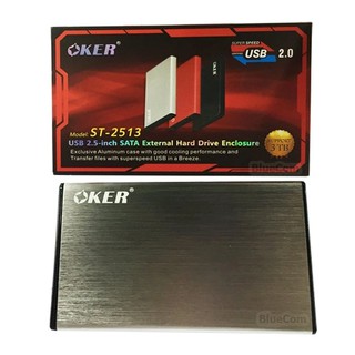 OKER BOX Hard Driveรุ่น ST-2513 USB 2.0 / 2.5" SATA รองรับได้ 3TB External Hard Drive Enclosure กล่องใส่ฮาร์ดดิส #532