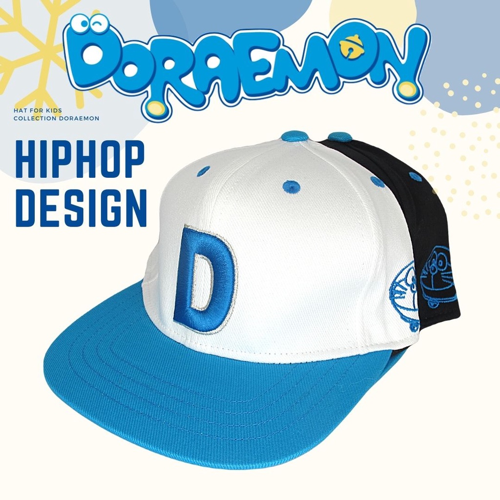 หมวกแก๊ป Doraemon character HIP-HOP CAP SIZE 52-54 CM. (No. DM-144)