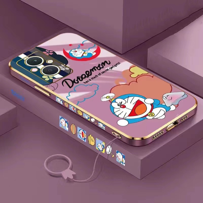 Samsung A52 A52S A23 A73 5G A33 A13 5G A22 4G A32 4G A22 5G A53 5G A12 5G ขอบตรง 90° Dingdong Cat ไฟฟ้าเคสโทรศัพท์