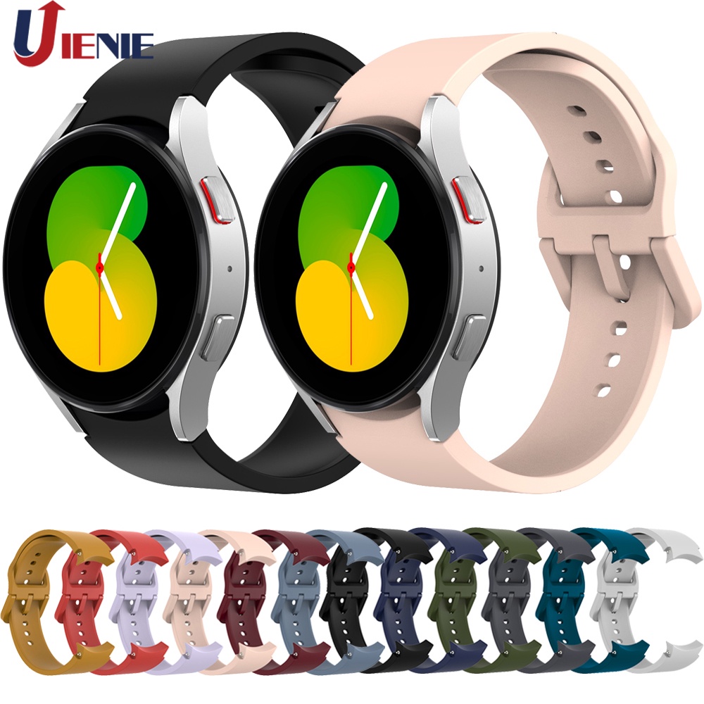 สายนาฬิกาซิลิโคนสําหรับ Samsung Galaxy Watch 7 6 5 4 40/44 มม.Watch5 Pro 45 มม.Watch4 คลาสสิก 42/46 มม.สร้อยข้อมือกีฬาสายนาฬิกา