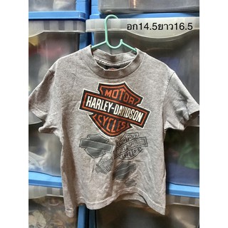 เสื้อยืดผ้าฝ้ายพิมพ์ลายขายดี เสื้อยืดเด็ก Harley davidson kids.