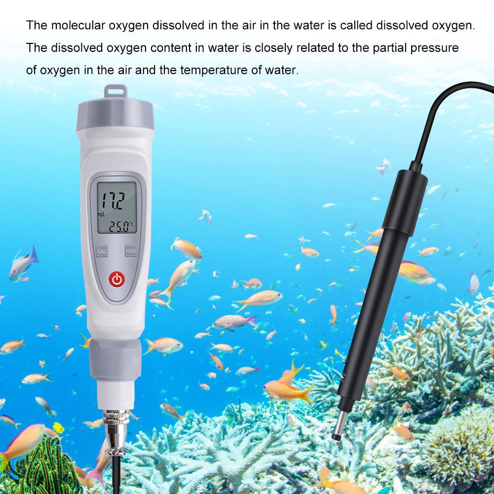 Dissolved oxygen meter Portable dissolved oxygen meter Shrimp pond fish ...