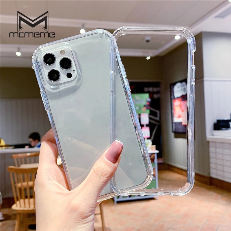 เคสอะคริลิคใส กันกระแทก 1.0 มม. สําหรับ For IPhone 16 15 14 13 12 Pro X XR XS Max 7 8 6 6S Plus SE 2