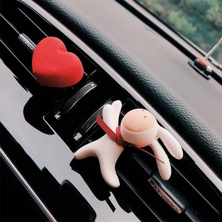 ✇▫✕น้ำหอมปรับอากาศรถยนต์ Bunny Car Air Conditioning Air Outlet Clip Decoration Car Aromatherapy Ornament