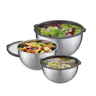 GEFU Bowl Set MONDI - 3 pcs. incl. lids ชุดโถสเตนเลสพร้อมฝาปิด รุ่น 89430