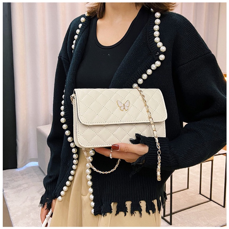 กระเป๋าสะพายข้าง ผู้หญิงแฟชั่น สายสะพายโซ่สีทอง- รุ่น1001 - รูปที่ 2