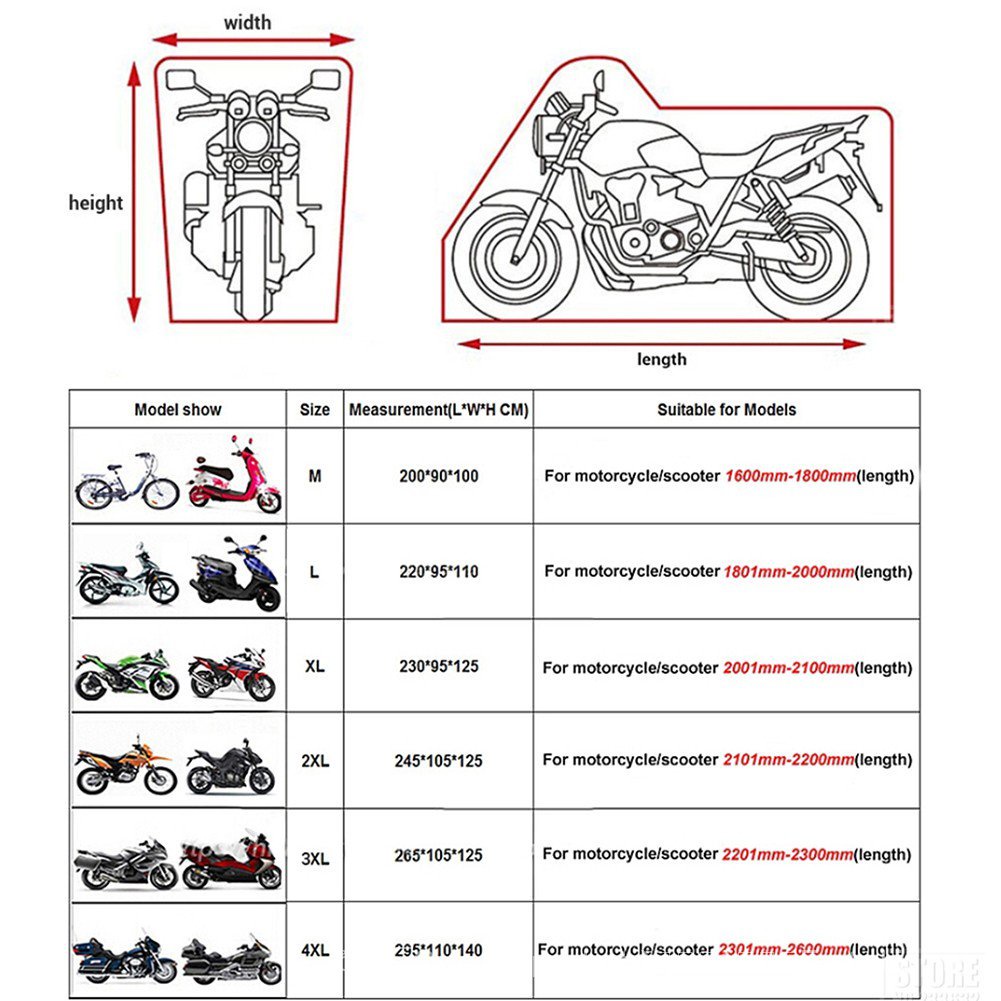 Moto รีไซเคิลครอบคลุม tarpaulin ผ้าคลุม moto Scooter Cover Protector ...