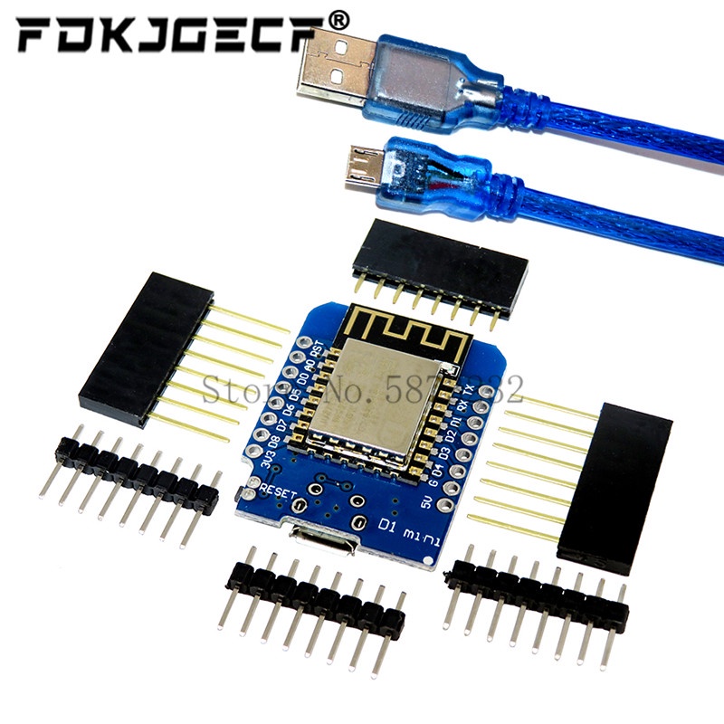 ESP8266 ESP-12 ESP-12F WeMos D1 Mini โมดูล Wemos D1 Mini WiFi Development Board Micro USB 3.3V จาก E