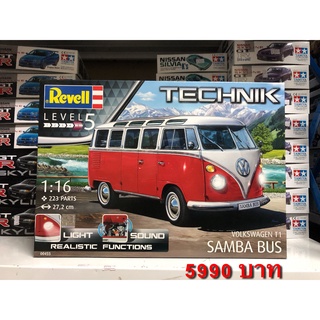 Revell VW T1 Samba Bus 1/6 ตัวtop มีไฟ มีเสียง