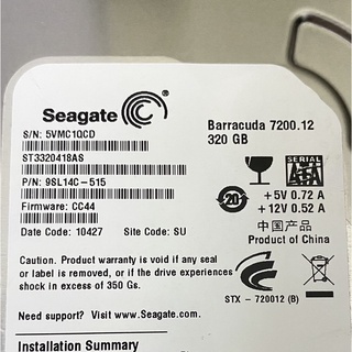 📌ขาย HDD PC SATAยี่ห้อ Seagate 320GB.ใสๆไม่ติดสี